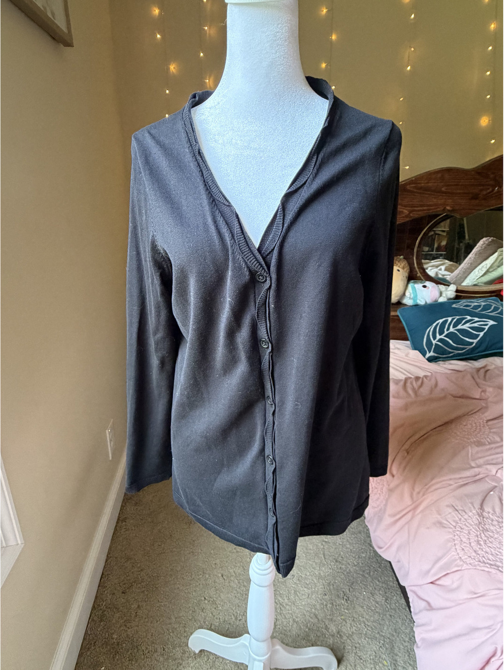 Authentic vintage Pendleton black button-down cardigan sweater